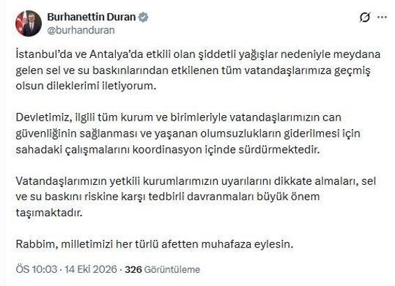 İletişim Başkanı Duran: Devletimiz tüm kurum ve birimleriyle sahada