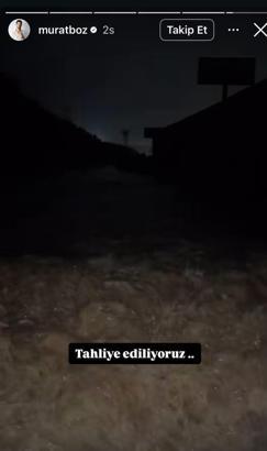 Sarıyer’de stüdyoda mahsur kalan Murat Boz, botla kurtarıldı