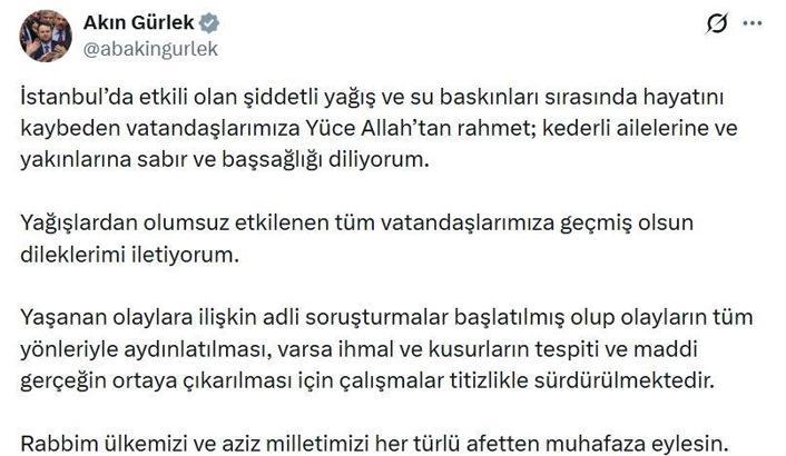 İstanbul'daki su baskınlarına ilişkin adli soruşturma