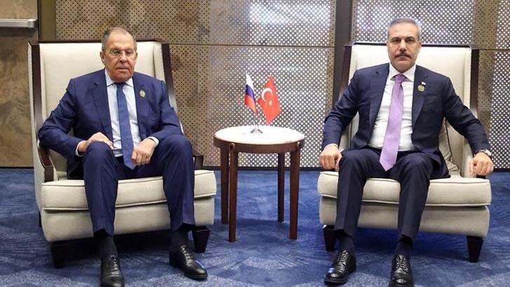 Dışişleri Bakanı Fidan, Rus mevkidaşı Lavrov ile bir araya geldi