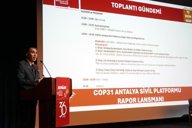 ANSİAD Başkanı Özbek: COP31, Antalya için dönüşüm fırsatı