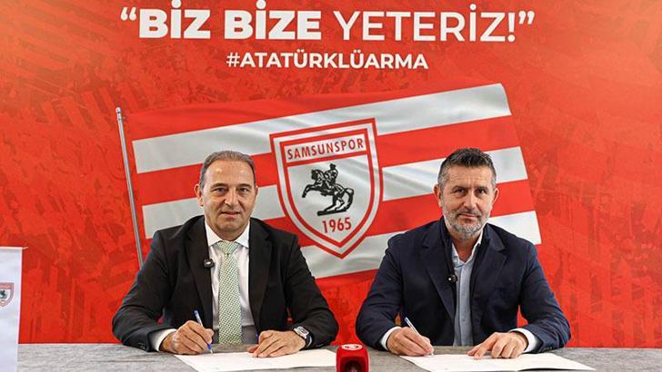 Samsunspor anlaştığı Nenad Bjelica ile imza töreni düzenledi