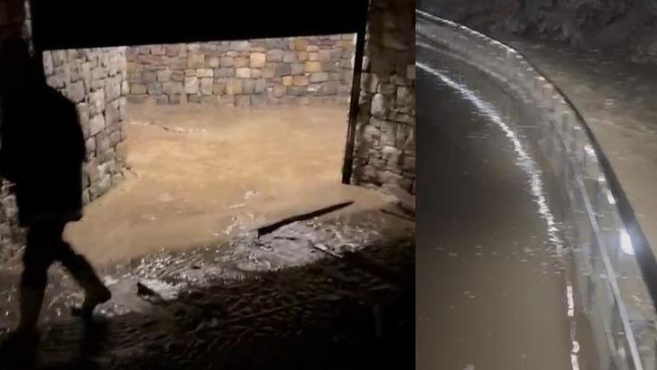 Zonguldak'ta su basan Gökgöl Mağarası kapatıldı