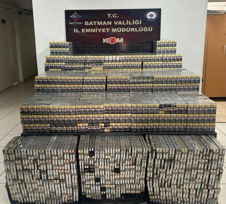 Batman'da 26 bin 570 paket kaçak sigara ele geçirildi