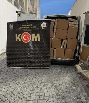 Niğde’de 6 milyon liralık kaçak tütün ele geçirildi