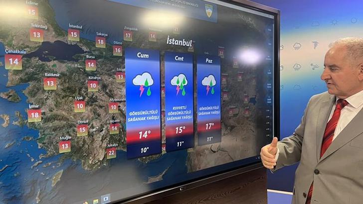 Meteoroloji’den hafta sonu için kuvvetli yağış ve fırtına uyarısı