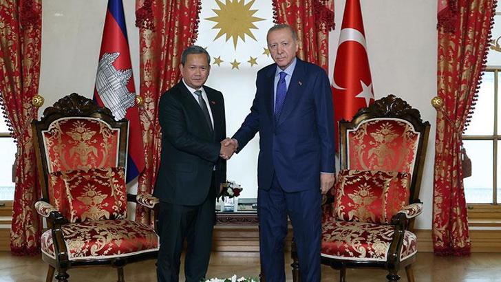 Cumhurbaşkanı Erdoğan, Kamboçya Başbakanı Manet'i kabul etti
