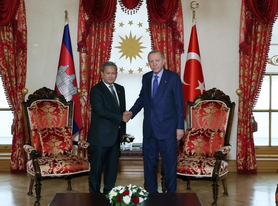 Cumhurbaşkanı Erdoğan, Kamboçya Başbakanı Manet'i kabul etti