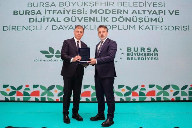 Bursa Büyükşehir Belediyesi’nin itfaiye yatırımlarına ulusal ödül