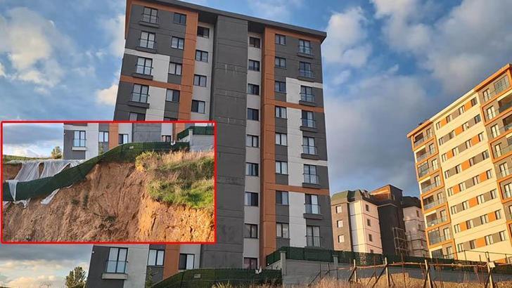 Pendik’te inşaatta toprak kayması; bitişiğindeki apartman tahliye edildi