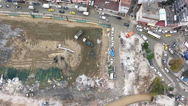 Ayazağa ve Kemerburgaz'da selin ardından çalışmalar sürüyor (Havadan görüntülerle)