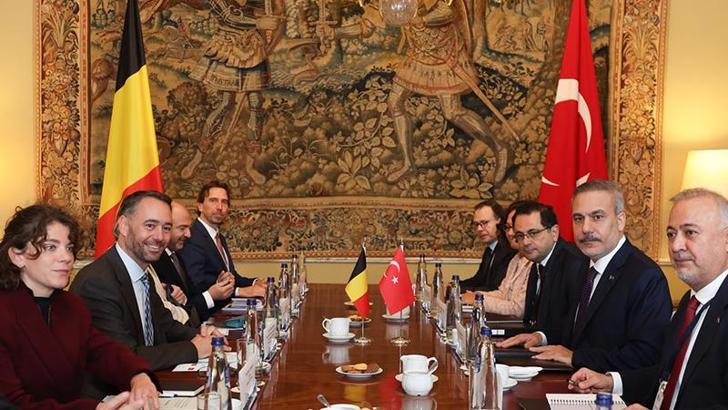 Bakan Fidan, Belçikalı mevkidaşı Prevot ile görüştü