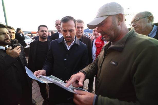 AK Parti İstanbul İl Başkanı Özdemir, selden etkilenen Şile’yi ziyaret etti