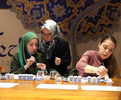 Boğaziçi Üniversitesi’nde tezhip atölyesi düzenlendi