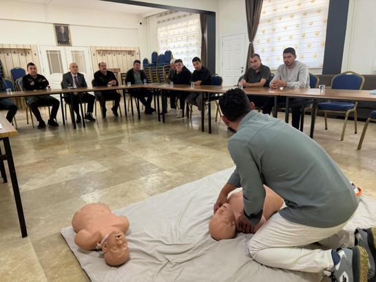 Mut'ta ormancılara ilk yardım eğitimi