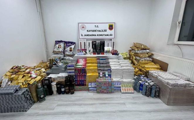 Kayseri’de kaçakçılık operasyonu: 2 gözaltı