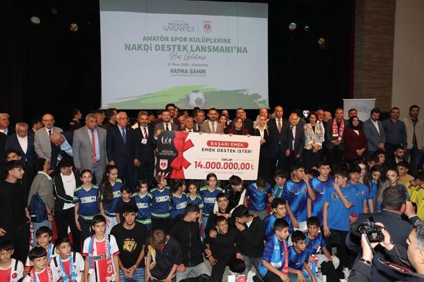 Gaziantep Büyükşehir Belediyesi'nden amatör spor kulüplerine 14 milyon liralık destek