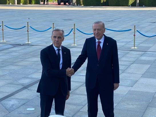 Cumhurbaşkanı Erdoğan, Kanada Başbakanı Carney'i resmi törenle karşıladı
