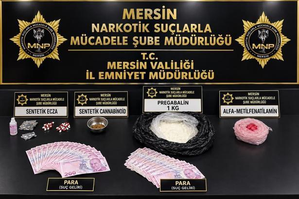 Mersin’de uyuşturucu operasyonunda 2 tutuklama
