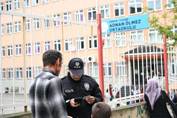 Samsun’da polis ve jandarmadan okul güvenliğine ilişkin bilgilendirme çalışması yapıldı