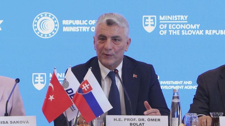 Bakan Bolat: Slovakya ile 5 milyar dolarlık ticaret hedefine gelecek yıl ulaşırız