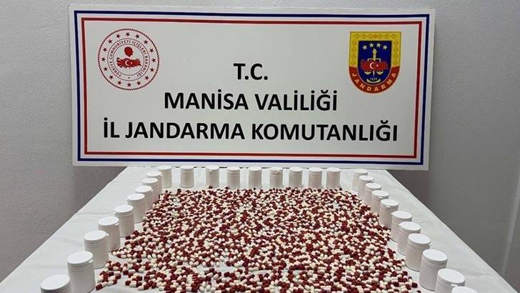 Manisa’da 86 bin 654 sentetik ecza ele geçirildi