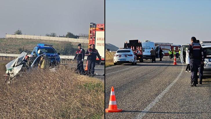 Ankara'da iki otomobil çarpıştı: 3 ölü, 4 yaralı