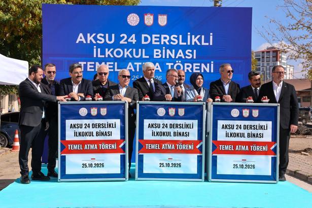 Sivas'ta 24 derslikli ilkokulun temeli atıldı