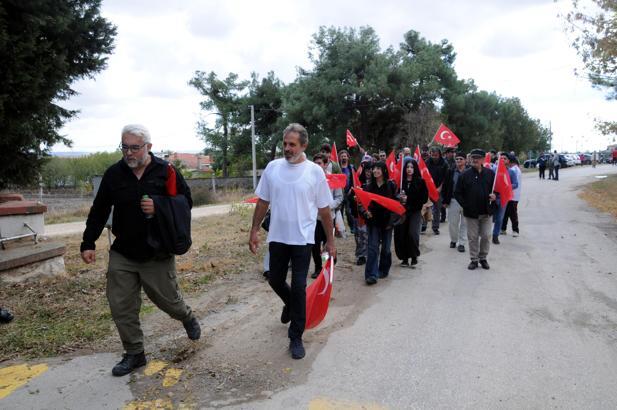 Edirne'de Sırpsındığı Zaferi dolayısıyla 4 kilometrelik anma yürüyüşü yapıldı