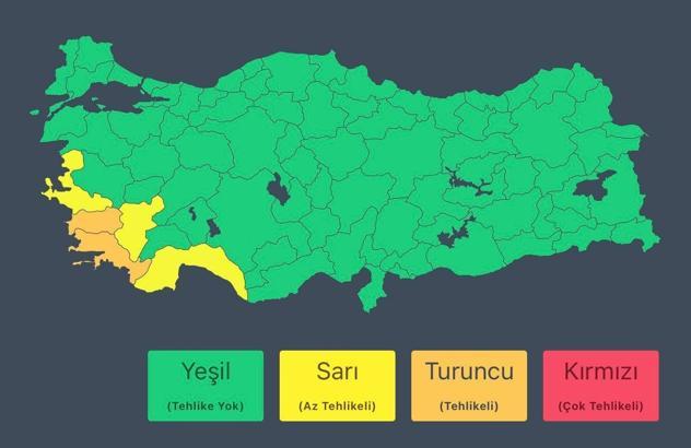 İçişleri Bakanlığı'ndan 'sağanak' uyarısı
