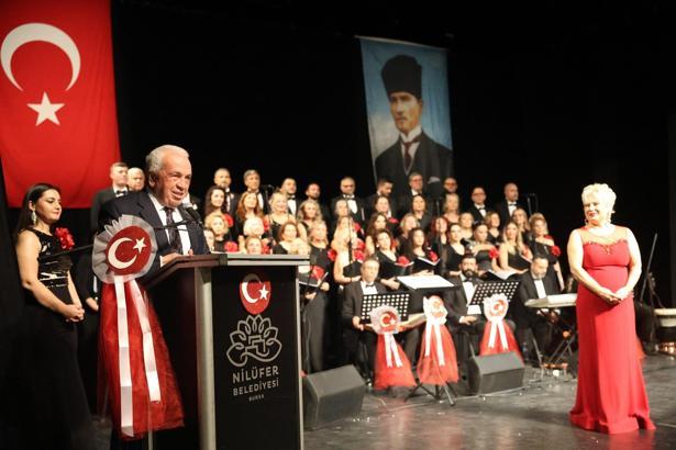 Cumhuriyet’in 103’üncü yılı Nilüfer’de konserle kutlandı