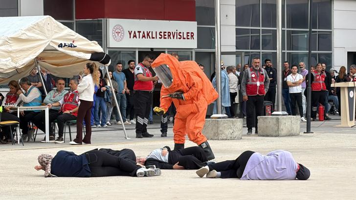 Hastanede bombalı saldırı tatbikatı