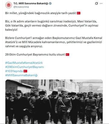 MSB'den 29 Ekim Cumhuriyet Bayramı'na özel klip