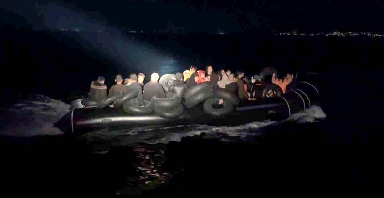Didim açıklarında 38 kaçak göçmen yakalandı