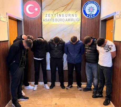 Zeytinburnu’nda 2 yerde silahla ateş eden 6 şüpheli yakalandı