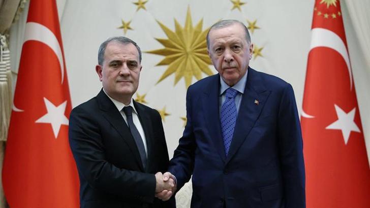 Cumhurbaşkanı Erdoğan, Azerbaycan Dışişleri Bakanı Bayramov'u kabul etti