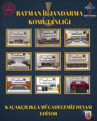 Batman’da kaçakçılık operasyonlarında 88 şüpheliye işlem