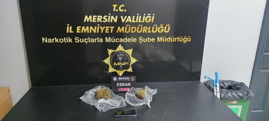 Mersin’de 'torbacı' operasyonunda 2 tutuklama
