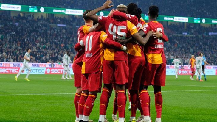 Galatasaray Konyaspor'u farklı geçti, zirvedeki yerini korudu