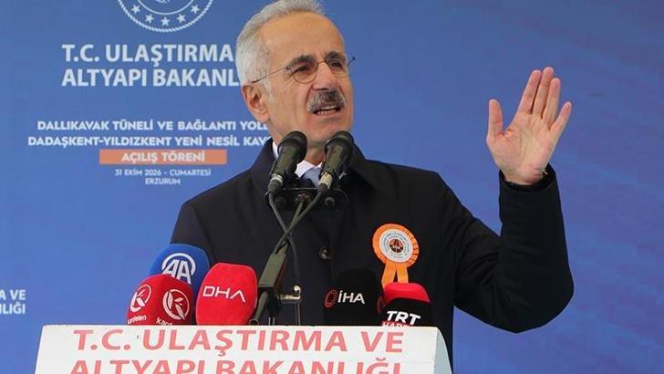 Bakan Uraloğlu: Dallıkavak Tüneli ile yıllık 103,7 milyon lira tasarruf sağlayacağız