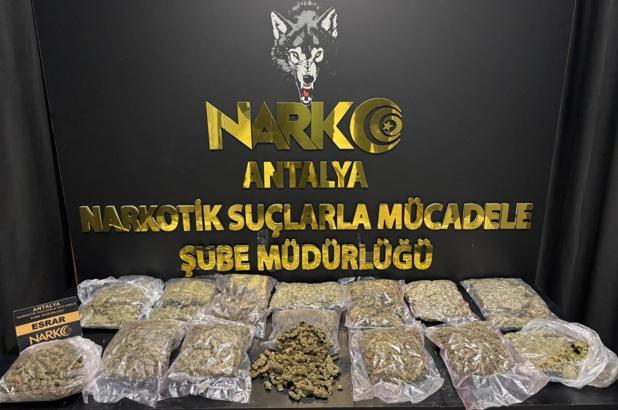 Antalya’da uyuşturucu operasyonu: 1 tutuklu