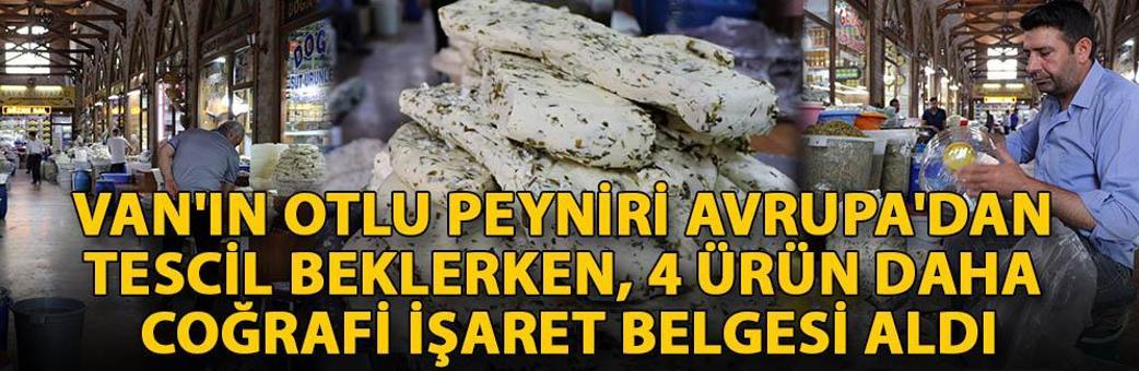 Van'ın otlu peyniri Avrupa'dan tescil beklerken, 4 ürün daha coğrafi işaret belgesi aldı