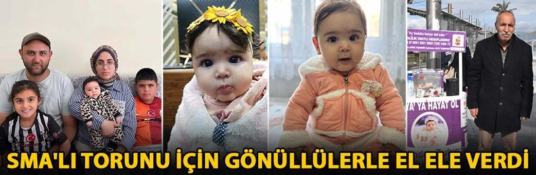 SMA'lı torunu için gönüllülerle el ele verdi