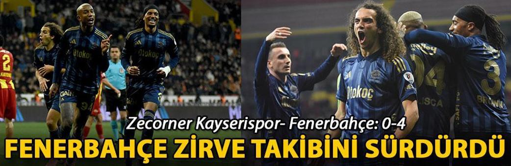 Zecorner Kayserispor- Fenerbahçe: 0-4