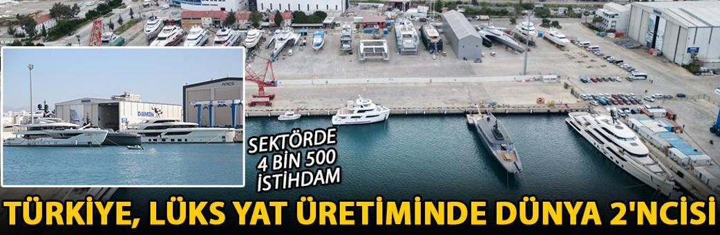 Türkiye, lüks yat üretiminde dünya 2'ncisi