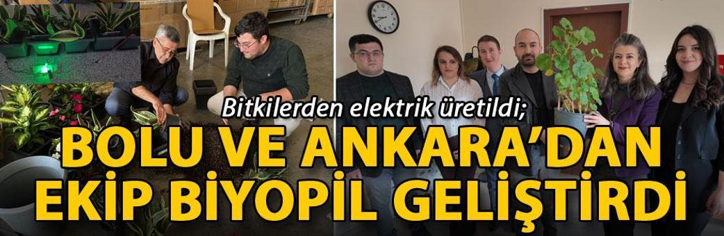 Bitkilerden elektrik üretildi; Bolu ve Ankara’dan ekip biyopil geliştirdi