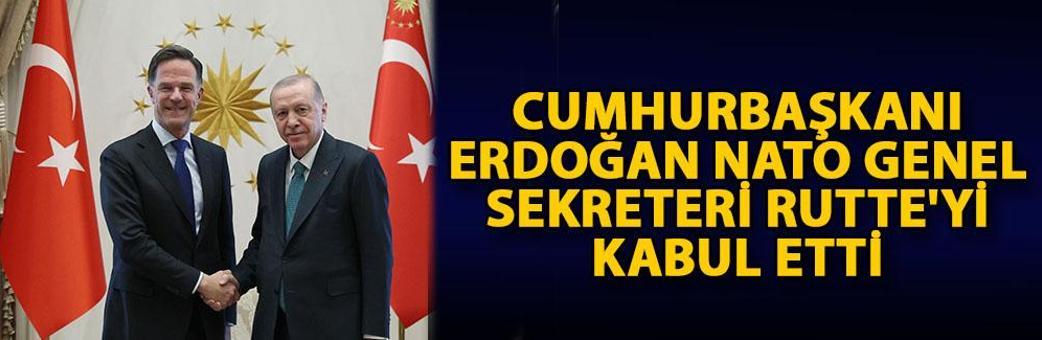 Cumhurbaşkanı Erdoğan, NATO Genel Sekreteri Rutte'yi kabul etti
