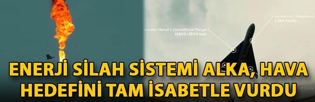 Enerji silah sistemi ALKA, hava hedefini tam isabetle vurdu