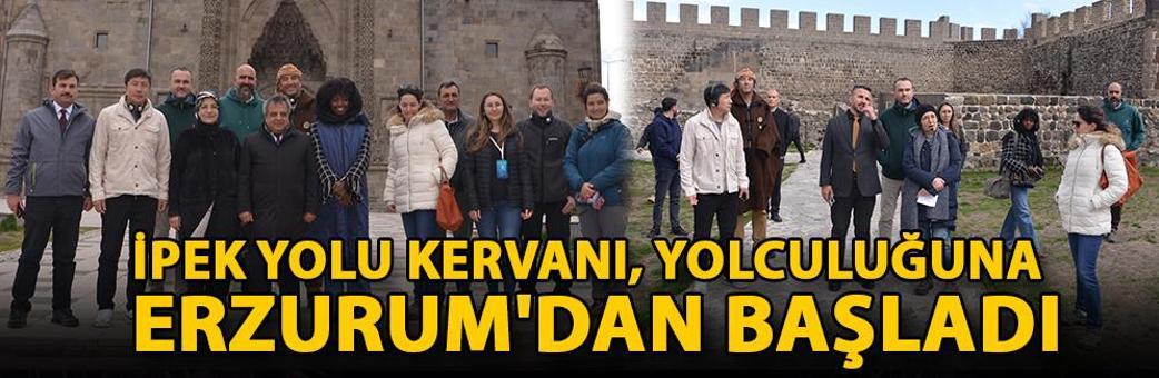 İpek Yolu Kervanı, yolculuğuna Erzurum'dan başladı