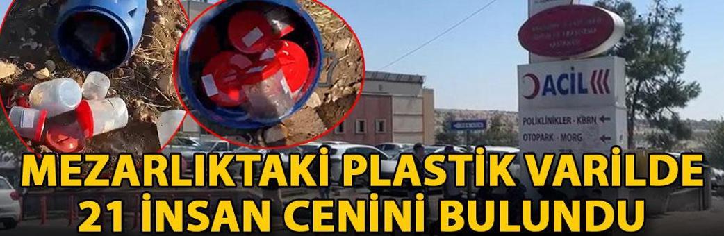 Mezarlıktaki plastik varilde 21 insan cenini bulundu